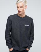 Sisley Textured Sweat With Pocket Detail - Gray