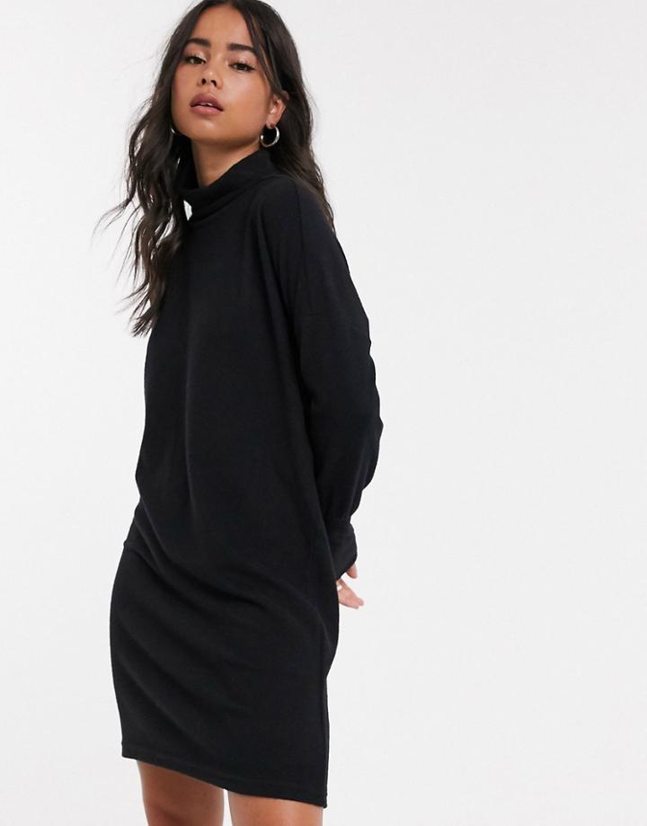 Noisy May Roll Neck Mini Knitted Sweater Dress