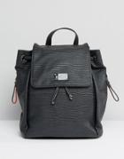 Pauls Boutique Backpack In Black With Tassel Detail - Black
