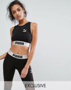 Puma Exclusive To Asos Mesh Crop Top - Black
