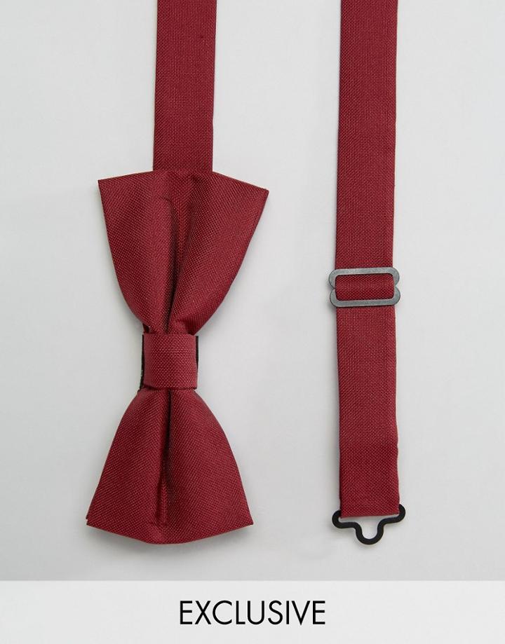 Noose & Monkey Poly Bow Tie - Red