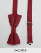 Noose & Monkey Poly Bow Tie - Red