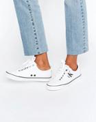 Calvin Klein Jeans Dora White Canvas Sneakers