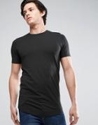 Jack & Jones Core Longline Muscle Fit T-shirt - Black