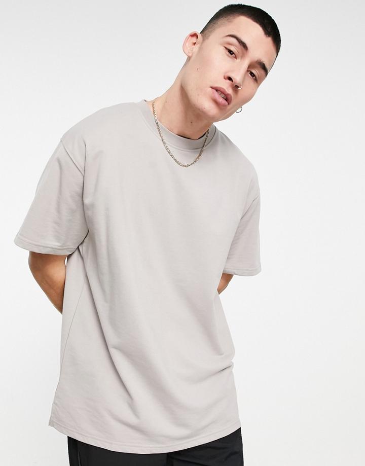 The Couture Club Essentials Relaxed Fit T-shirt In Gray