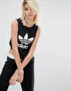 Adidas Originals Loose Tank With Trefoil Logo - Black