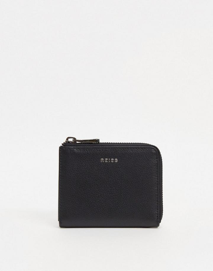 Reiss Patrick Leather Wallet-black