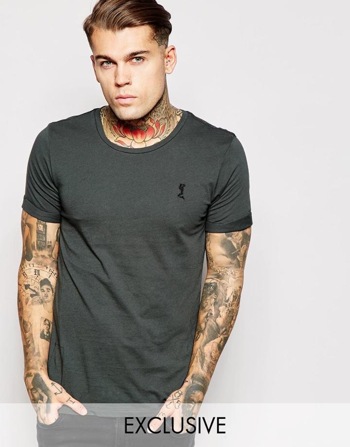 Religion T-shirt With Rolled Sleeves - Dark Metal