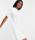 Pieces Tall Mini T-shirt Dress In White