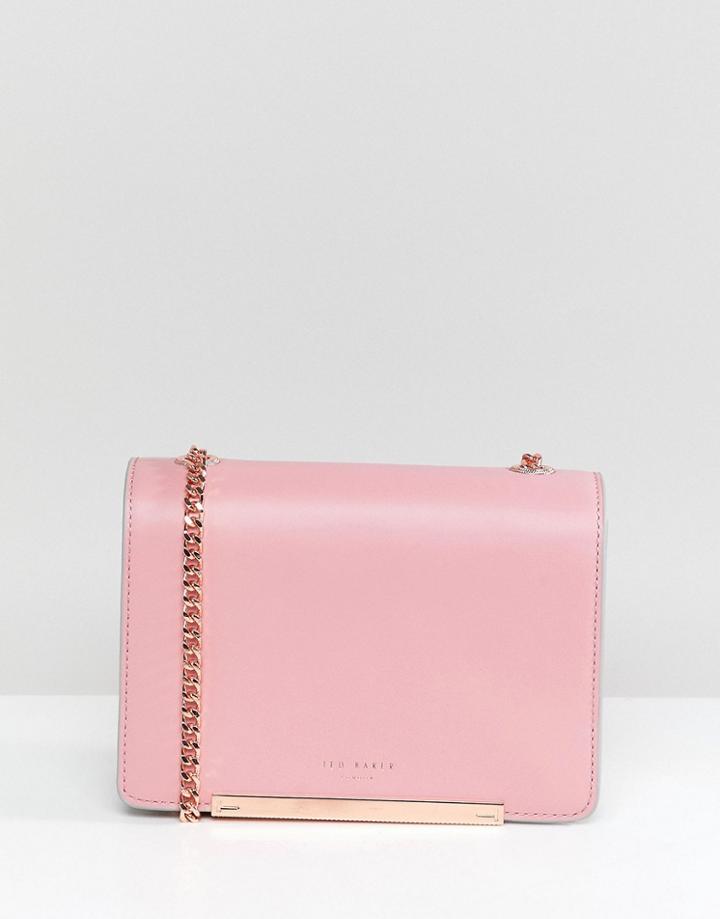Ted Baker Rainbow Concertina Bag In Leather - Pink