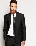 Asos Slim Fit Suit Jacket - Black