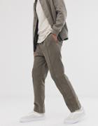 Sacred Hawk Tapered Pants In Khaki Cord - Beige