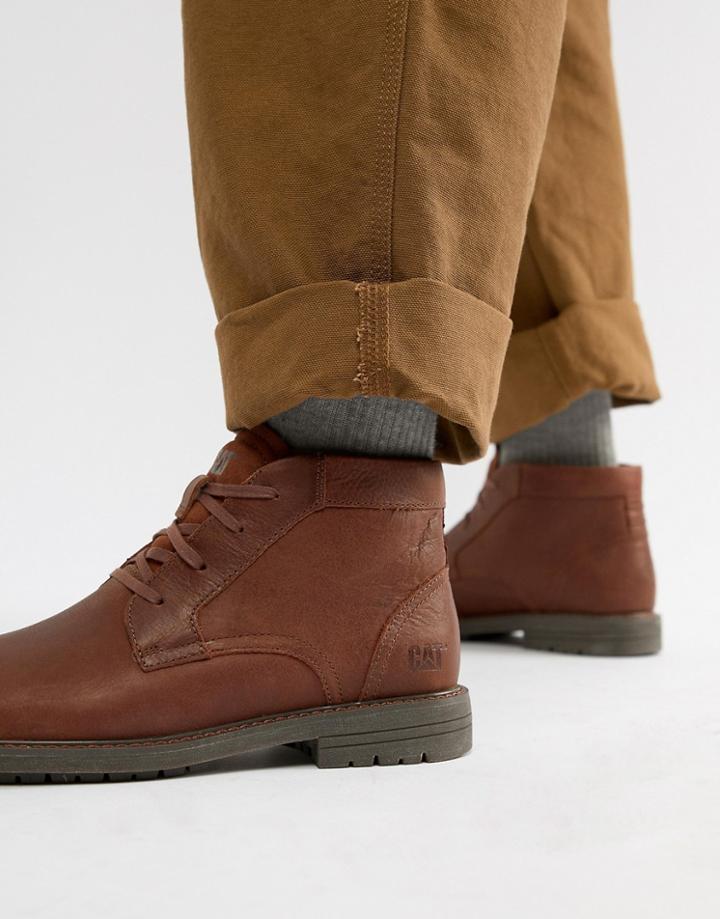 Caterpillar Brock Leather Boots - Tan