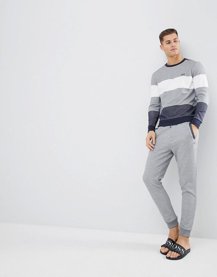 Boss Nautical Joggers With Cuffed Ankle In Regular Fit - Gray