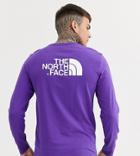 The North Face Easy Long Sleeve T-shirt In Purple Exclusive At Asos
