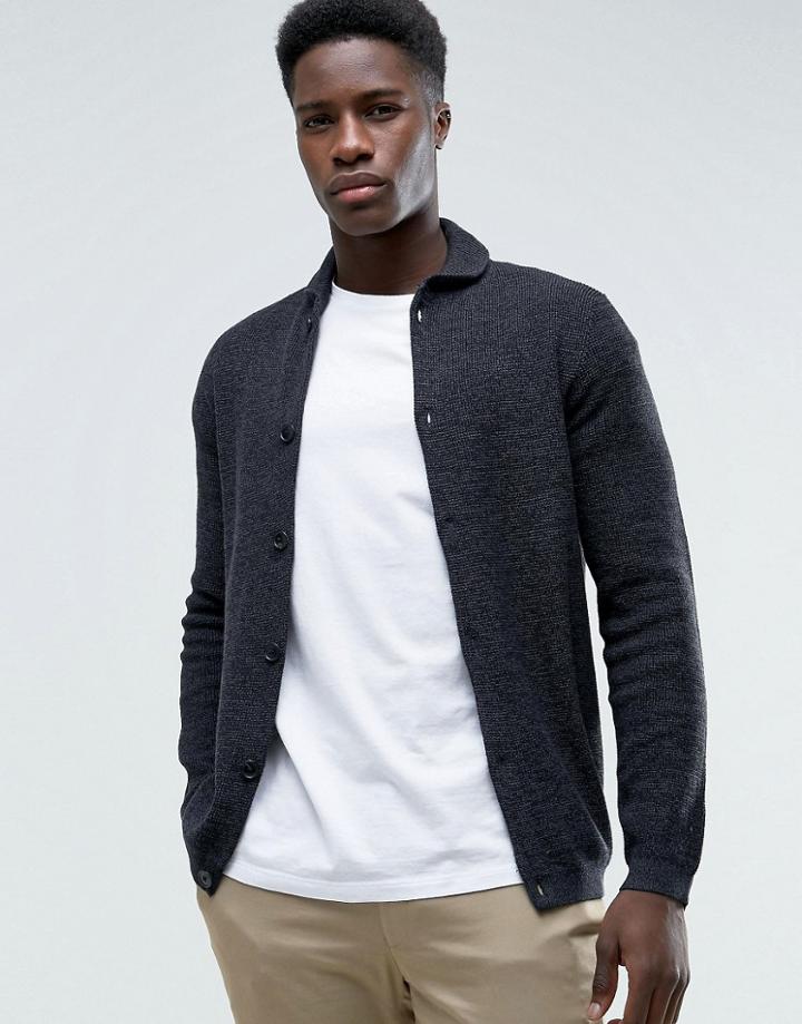 Selected Shawl Cardigan - Navy