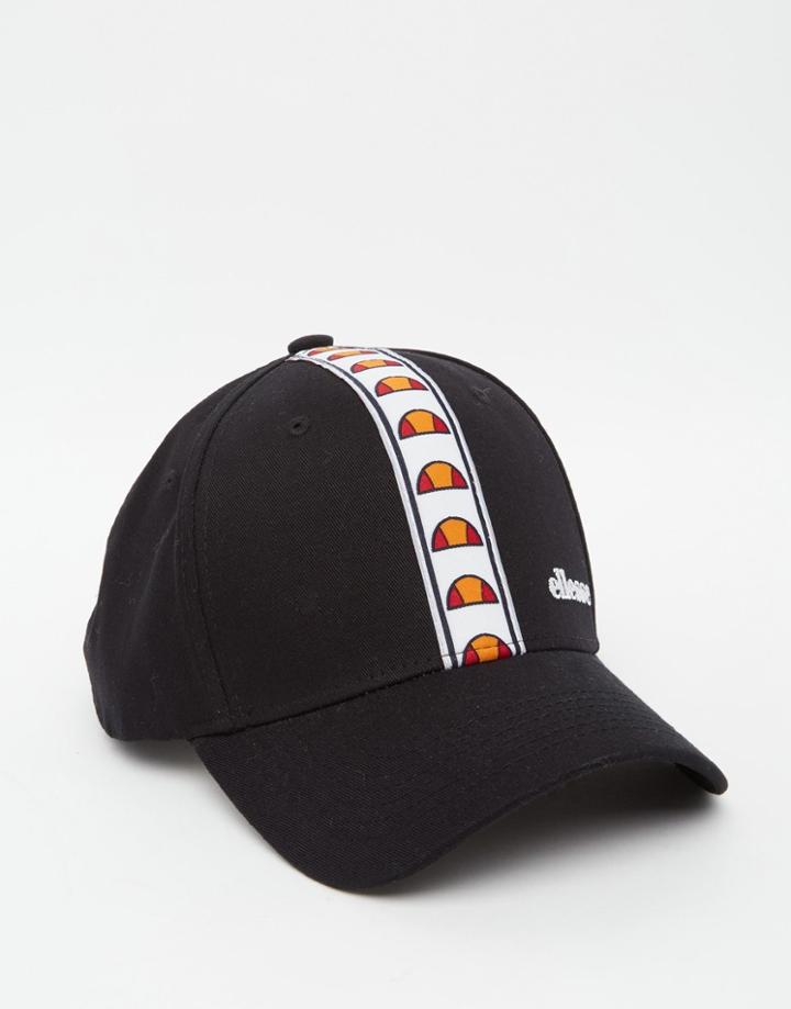 Ellesse Taped Logo Baseball Cap - Black