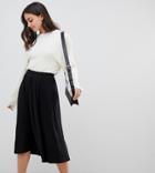 Asos Design Tall Midi Skirt With Box Pleats