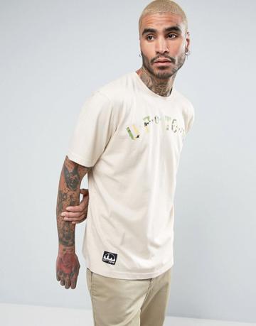 Ufo Town Arch Logo T-shirt - Tan