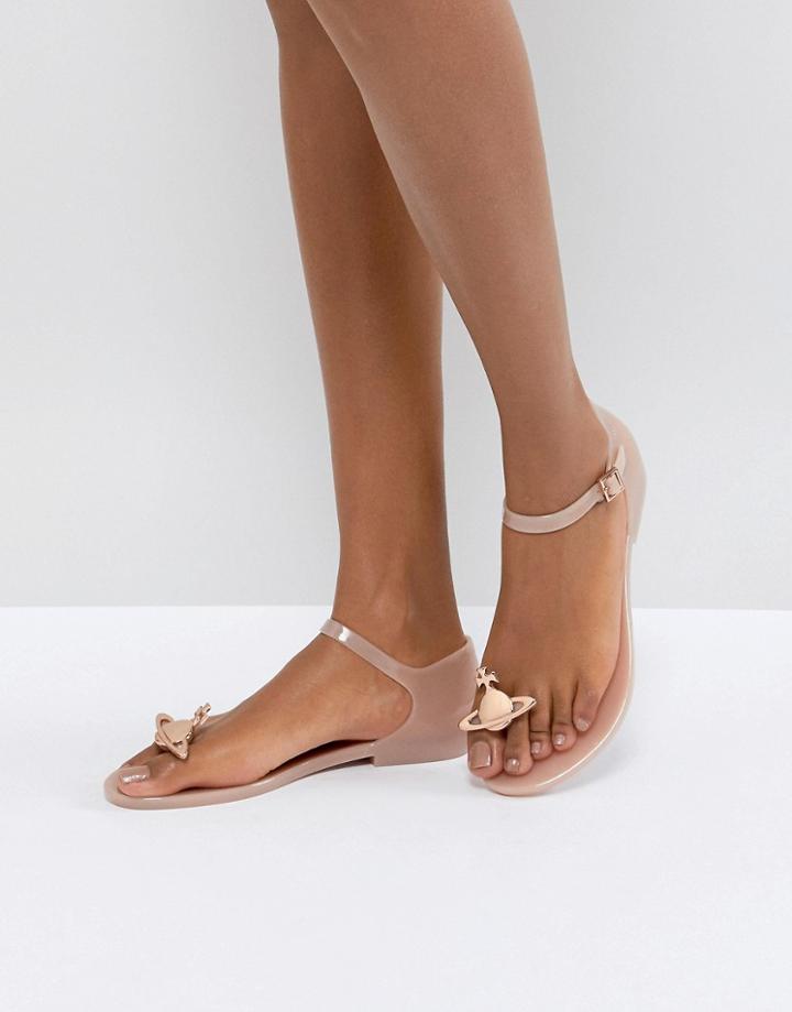 Vivienne Westwood For Melissa Honey Pink Orb Flat Sandals - Pink
