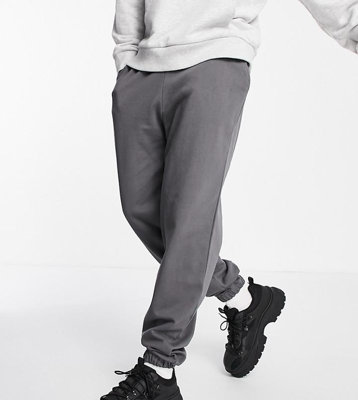 Collusion Sweatpants In Charcoal Gray-grey