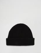 Asos Cashmere Beanie In Black - Black