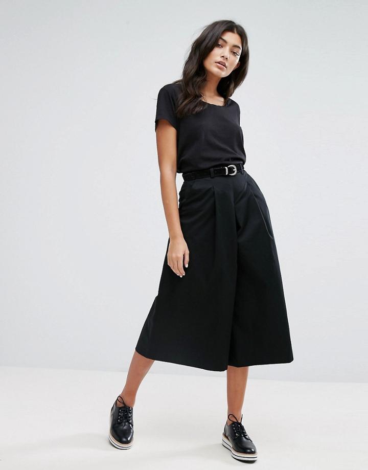 Ymc Expanded A-line Culottes - Black