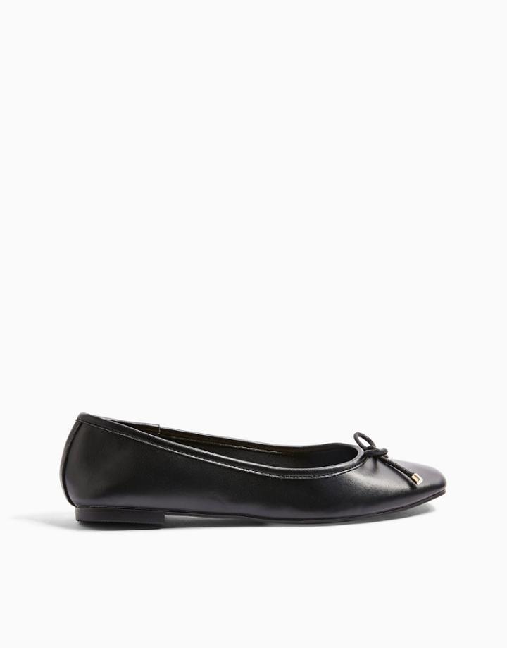 Topshop Ballet Flats In Black
