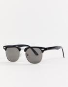 Asos Design Classic Retro Sunglasses - Black