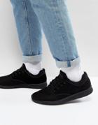 Pull & Bear Sneakers With Mesh In Black - Black