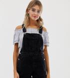 Bershka Overall Short In Black