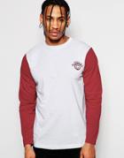 Playground Emblem Long Sleeve T-shirt - Red