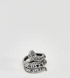 Reclaimed Vintage Inspired Snake Ring In Silver Exclusive To Asos - Silver