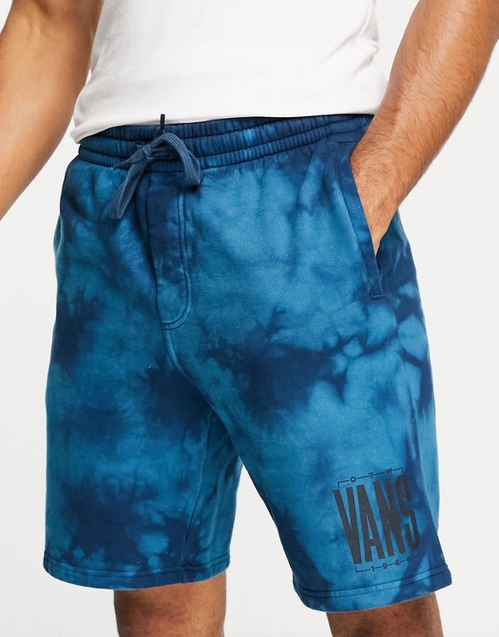 Vans Tall Type Fleece Shorts In Blue-blues
