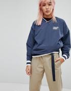 Carhartt Wip Pullover Training Top With Sports Rib - Navy