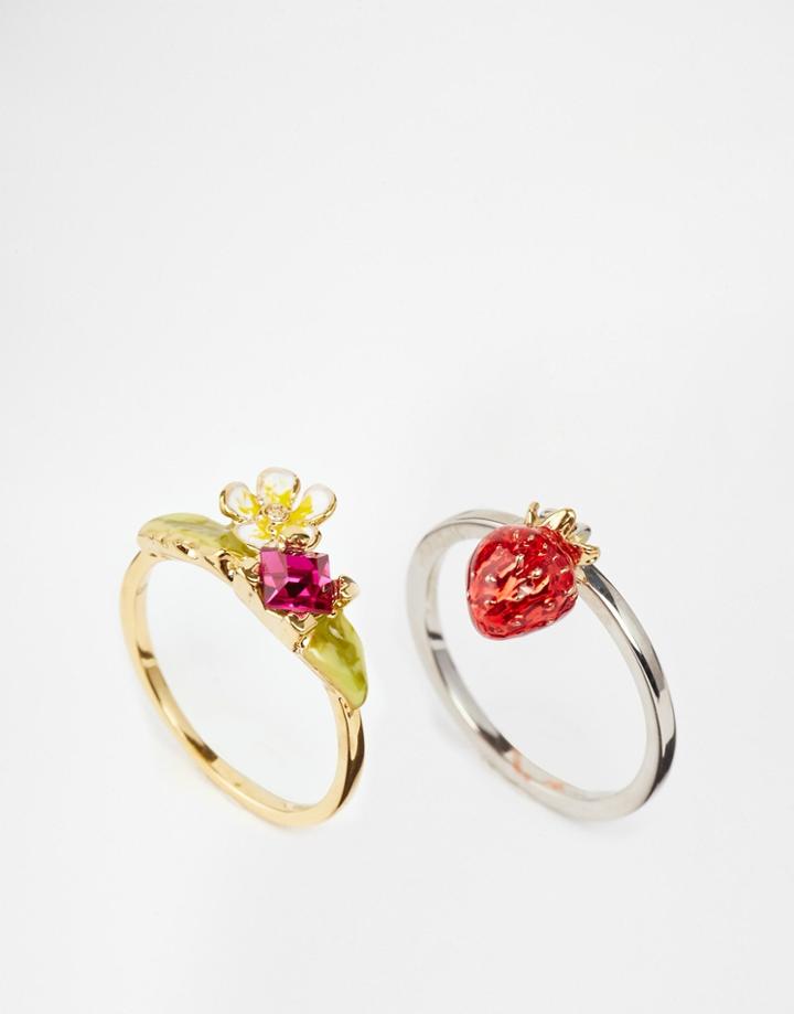 Bill Skinner Strawberry Stacking Rings - Gold