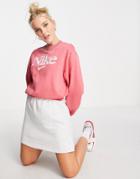 Nike Femme Pack Cropped Crew Neck Sweatshirt In Terracotta-orange