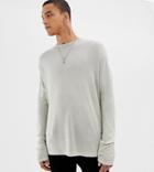Heart & Dagger Relaxed Fit Lightweight Sweater In Metallic Gray Lurex - Gray