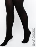 Asos Curve Cashmere Blend Tights - Black