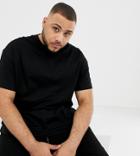 Collusion Plus Regular Fit T-shirt In Black - Black