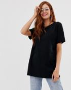 Stradivarius Oversized T Shirt In Black - Black