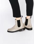 Dr Martens Flora Grey Chelsea Boots - Gray
