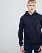 Farah Ayrslim Fit Loop Back Hoodie In Navy - Navy