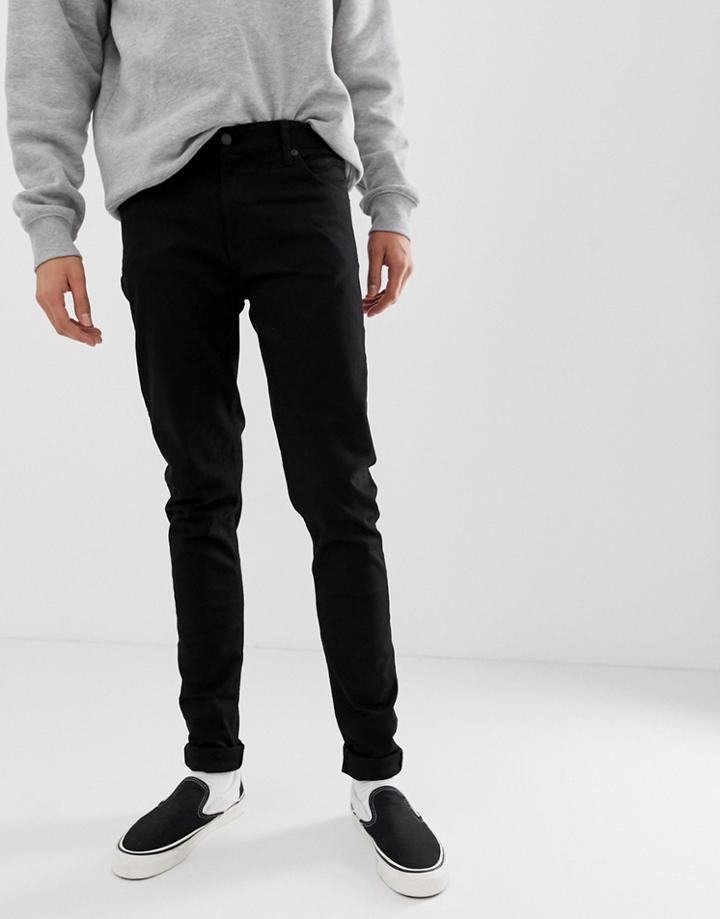 Weekday Tall Form Super Skinny Jeans Stay Black - Black