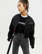 Cheap Monday Recycled Polyester Crop Jacket - Black