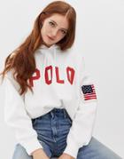 Polo Ralph Lauren Oversized Logo Hoodie-white