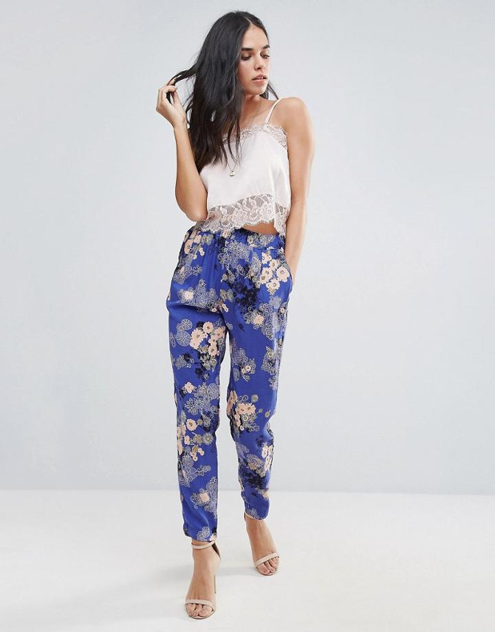Vero Moda Relaxed Elastic Waist Pants - Multi