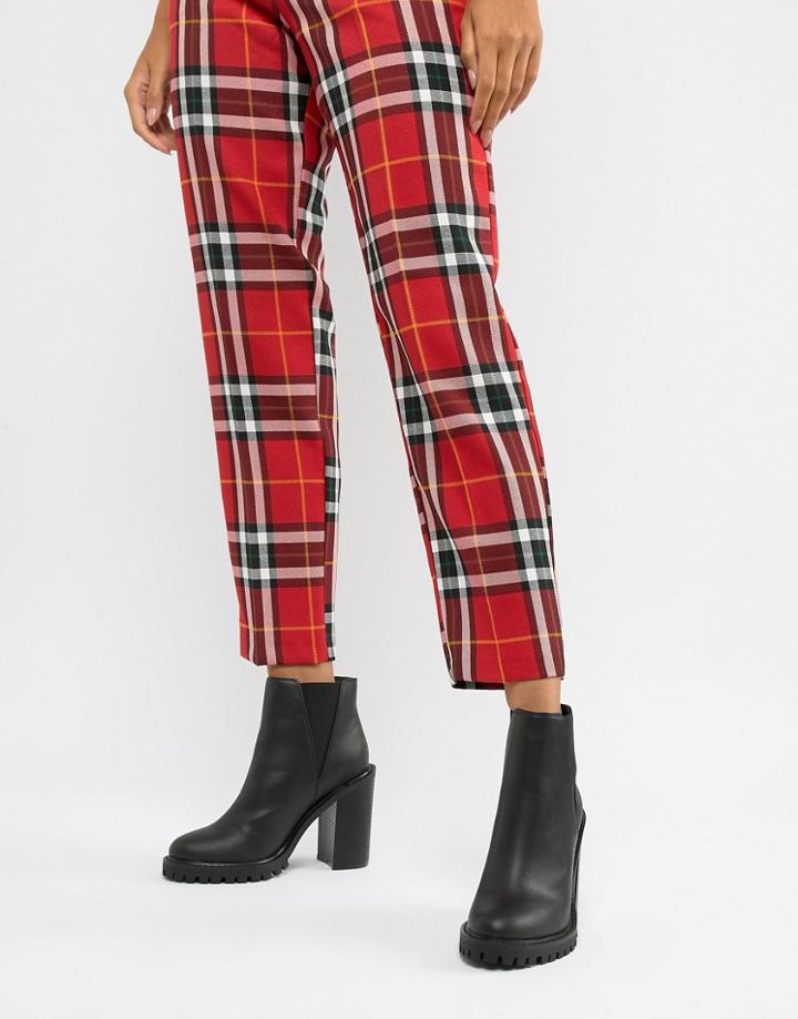 Asos Design Edison Chunky Chelsea Boots - Black