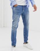 Tiger Of Sweden Jeans Evolve Slim Tapered Fit Jeans In Light Wash-blue