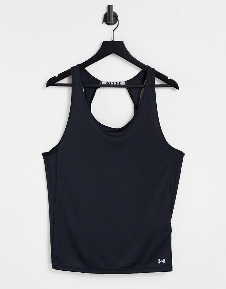 Under Armour Fly By Running Tank Top In Black